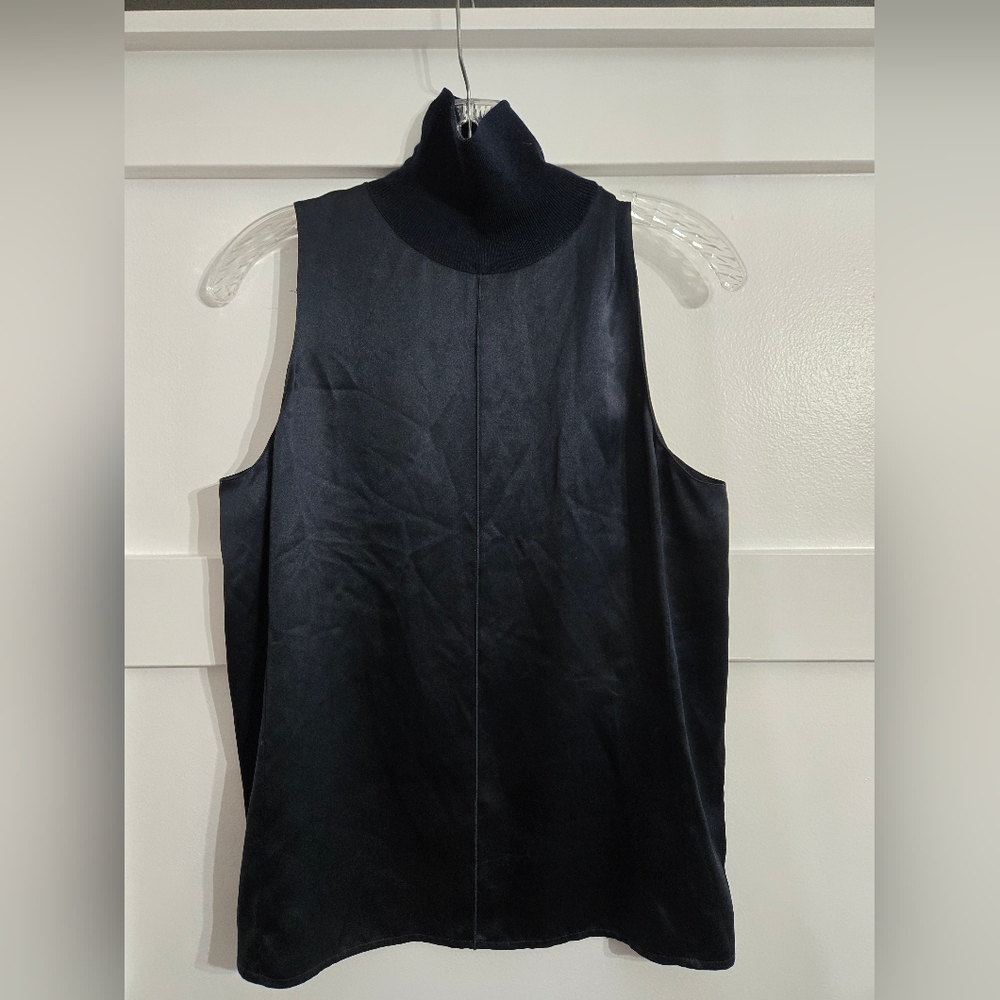 Rag & Bone Navy Blue Silk Top